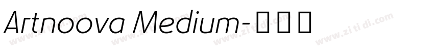 Artnoova Medium字体转换